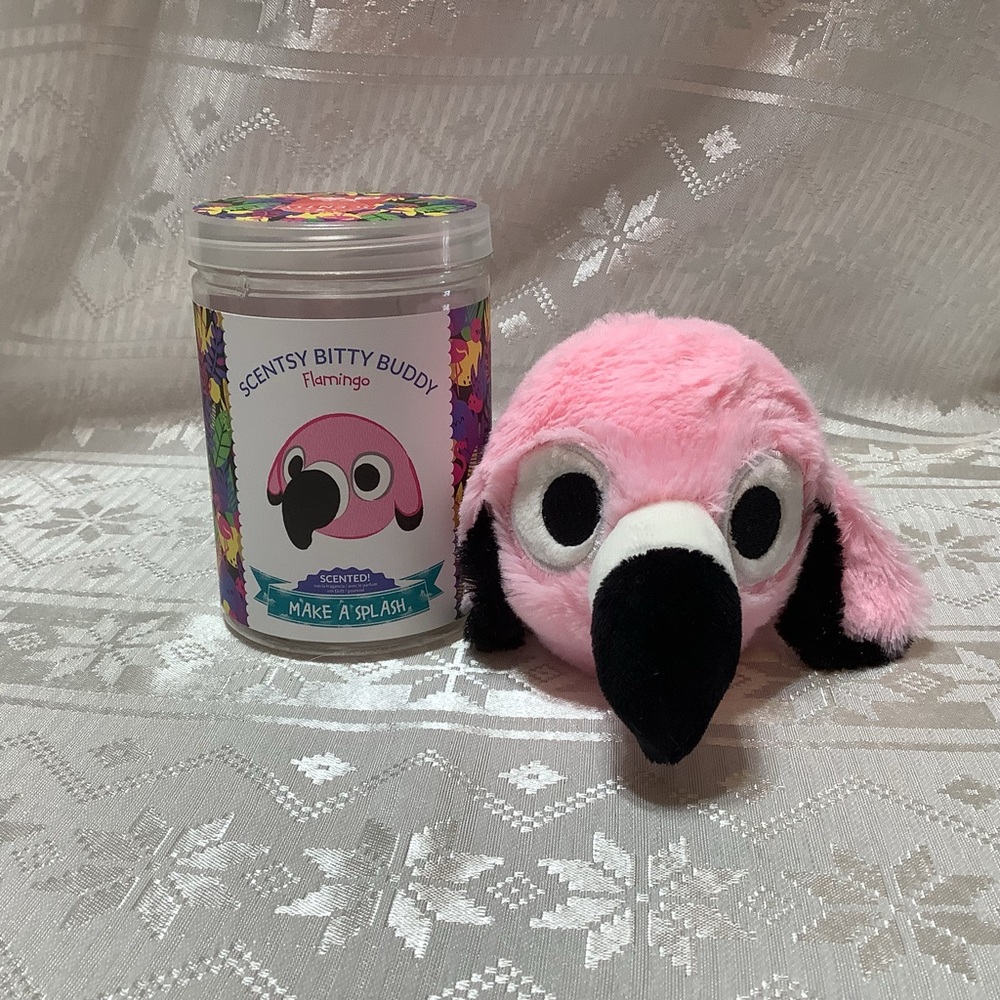 Scentsy Bitty Buddy Flamingo Plush Collectible